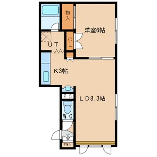 クリスタルハイツ【1階】の間取り