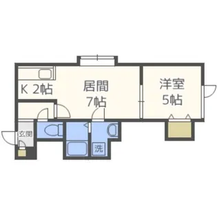 グランツリーベ篠路【3階】の間取り