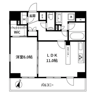 東京都新宿区西早稲田3【マンション】の間取り