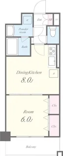 グーフォ クオーレ【1階】の間取り