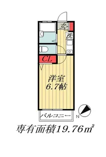 千葉県市川市新田5【アパート】の間取り