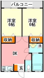 APT柏の森【1階】の間取り