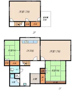 富山県富山市呉羽町【一戸建】の間取り