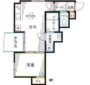 ラミエーラ【1階】の間取り