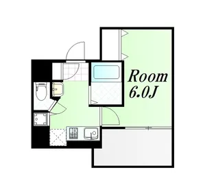 プレサンス天満ステーションフロント【6階】の間取り