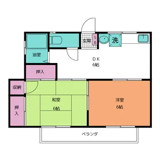 シティコーポ【2階】の間取り