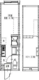 ハーモニーテラス都立家政【1階】の間取り