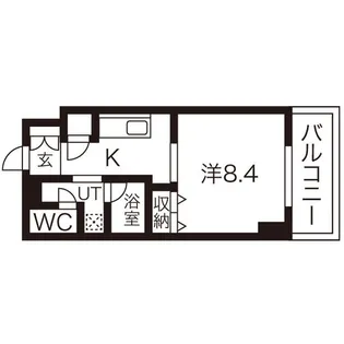 レフィーナ円山【4階】の間取り