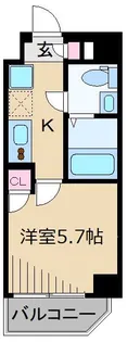 メイクス武蔵小杉II【2階】の間取り