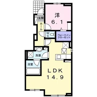 ファイン スカイA【1階】の間取り