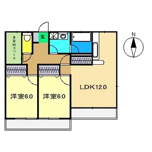 アーバンビレッジIV【2階】の間取り