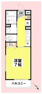 コートレジデンス幡ヶ谷【1階】の間取り