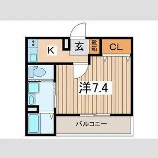 スーハイムかしわ台【2階】の間取り