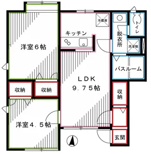 東京都府中市栄町3【アパート】の間取り