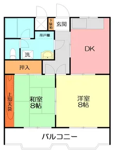 グレイシャスマンション【2階】の間取り