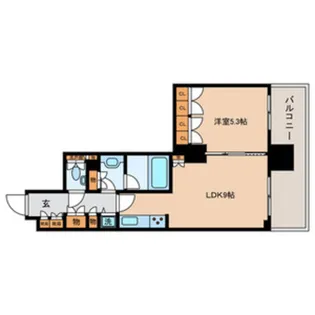 クオリア南麻布【3階】の間取り