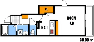 セリシール【1階】の間取り