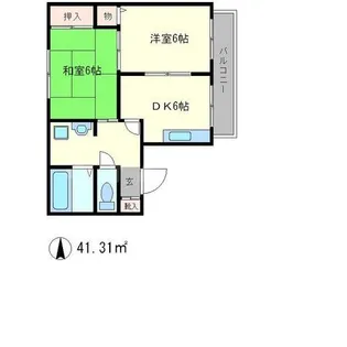 ドミール辻【2階】の間取り