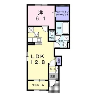 エムズアドバンス【1階】の間取り