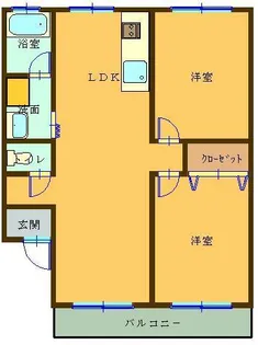 日の出パールハイツ【2階】の間取り