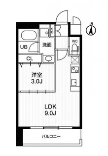 アーバンフラッツ西中島【11階】の間取り