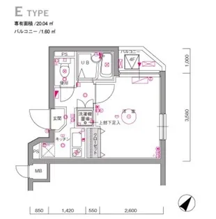 N ル・リオン目黒I【3階】の間取り