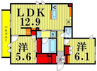 グレイス北千住【3階】の間取り