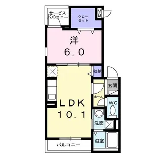 カサ・ベル【2階】の間取り