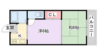 発春八坂ハイツ【3階】の間取り