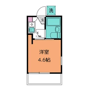 フラット根津2【1階】の間取り