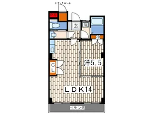 第二サンハイムクリエイト【1階】の間取り