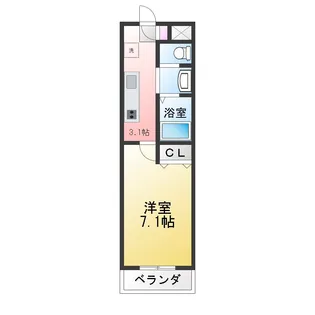 A・City一宮三条【2階】の間取り