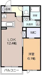 グラシュー湘南II【3階】の間取り