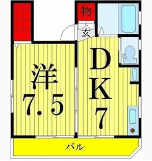 プランドール花【3階】の間取り