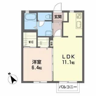 シャーメゾン・シュシュII【2階】の間取り