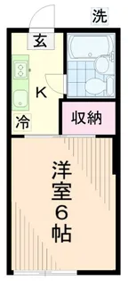 コスモハイツクローバー【1階】の間取り