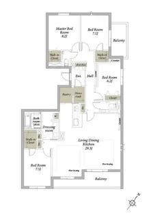 ステラ松濤【3階】の間取り