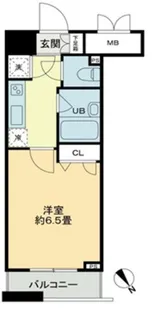 クロスレジデンス蒲田【6階】の間取り