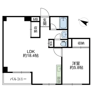 セブンスターマンション久が原【2階】の間取り