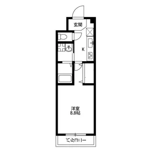 アンプルール フェール プチメゾン【1階】の間取り