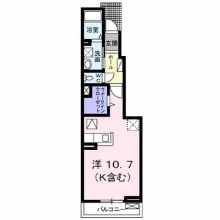 サンデリアーナIII B【1階】の間取り