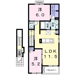 グリーン・オーク【2階】の間取り