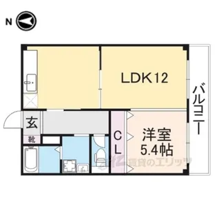 ツクモハイツ【2階】の間取り