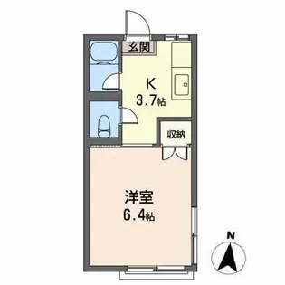 シダーハイツ【2階】の間取り