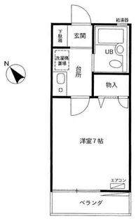 メルシー浜中【1階】の間取り