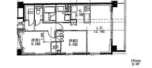 リビオ世田谷松原【4階】の間取り