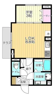 Kiyose Chapel Avenue【1階】の間取り