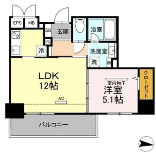 adorable【10階】の間取り