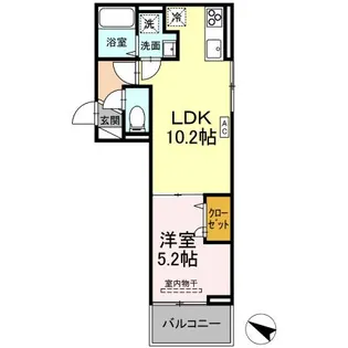 Grace Sante【2階】の間取り