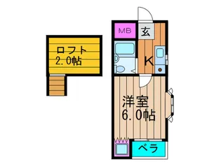 シャルマン養父ヶ丘【2階】の間取り